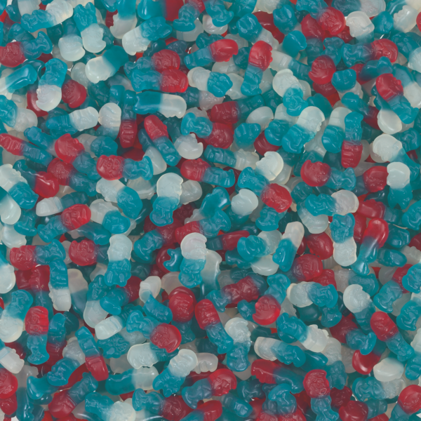 Billes de CHEWING-GUM MEDIUM multicolores en sac de 2.5 kg